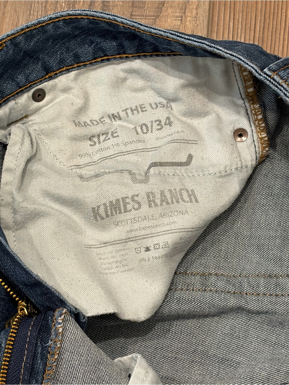 Kimes Ranch Betty Women's Straight-Leg Jeans in Indigo Blue size 10/34 and 33L - Picture 5 of 12